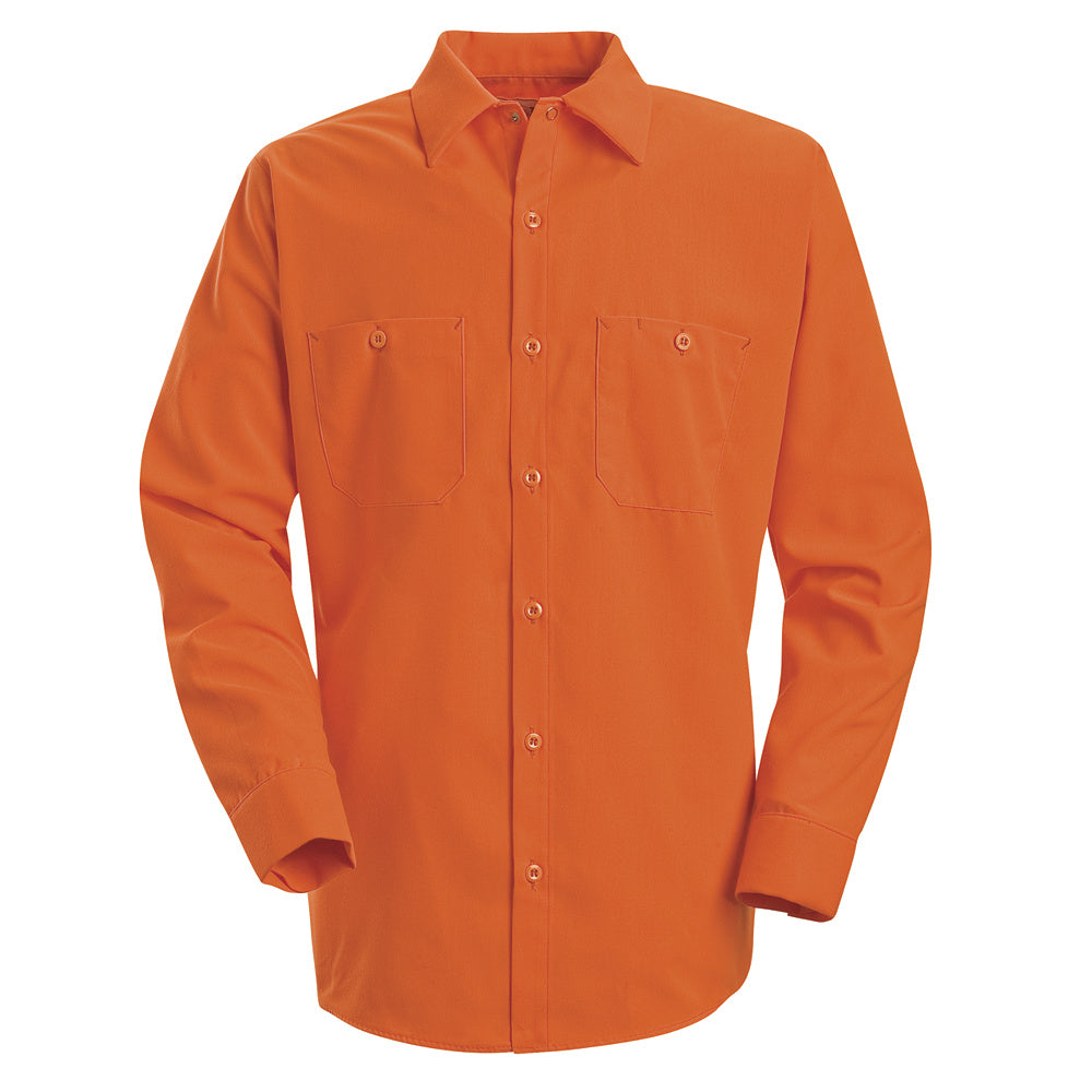 Red Kap Enhanced Visibility Work Shirt SS14 - Fluorescent Orange-eSafety Supplies, Inc