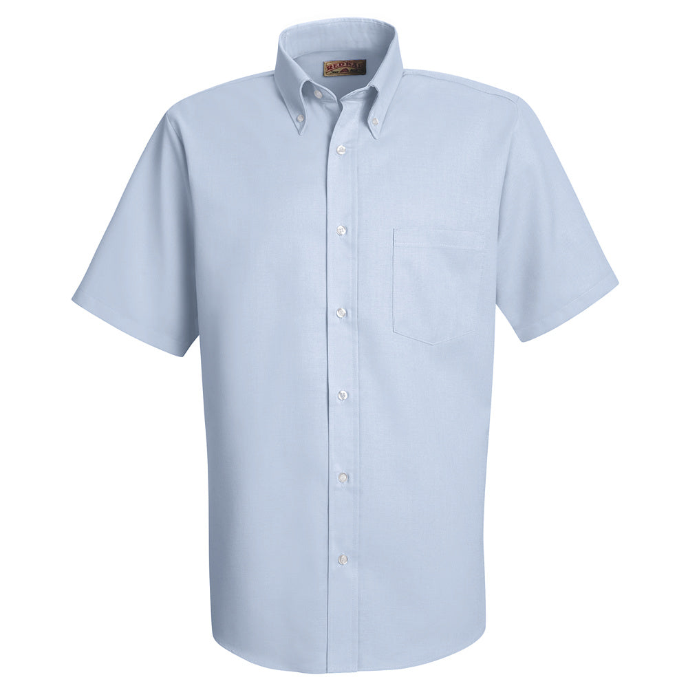 Red Kap Men's Easy Care Dress Shirt SS46 - Light Blue-eSafety Supplies, Inc