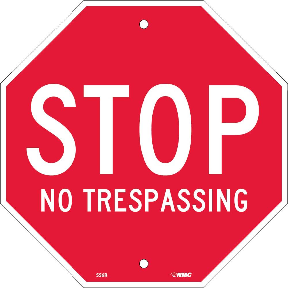 Stop No Trespassing Stop Sign-eSafety Supplies, Inc