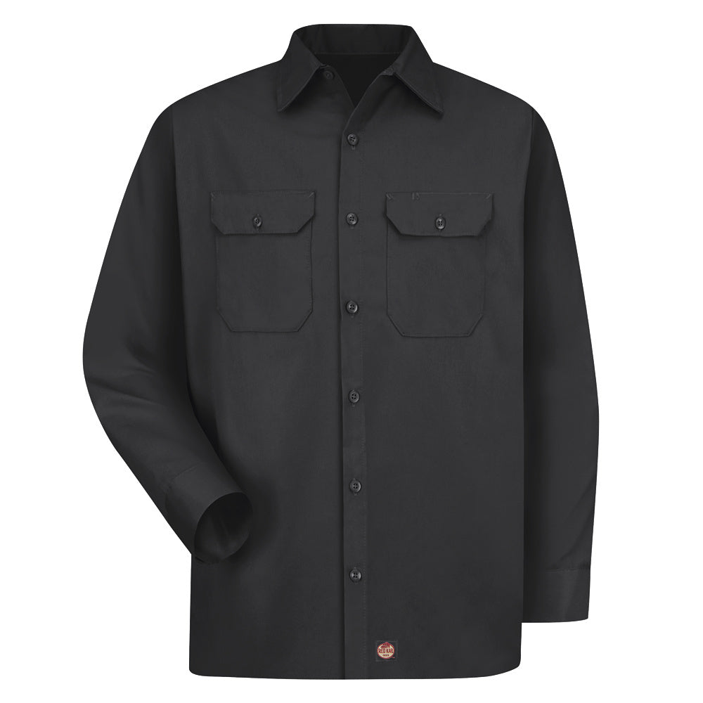 Red Kap Men's Utility Uniform Shirt ST52 - Black-eSafety Supplies, Inc