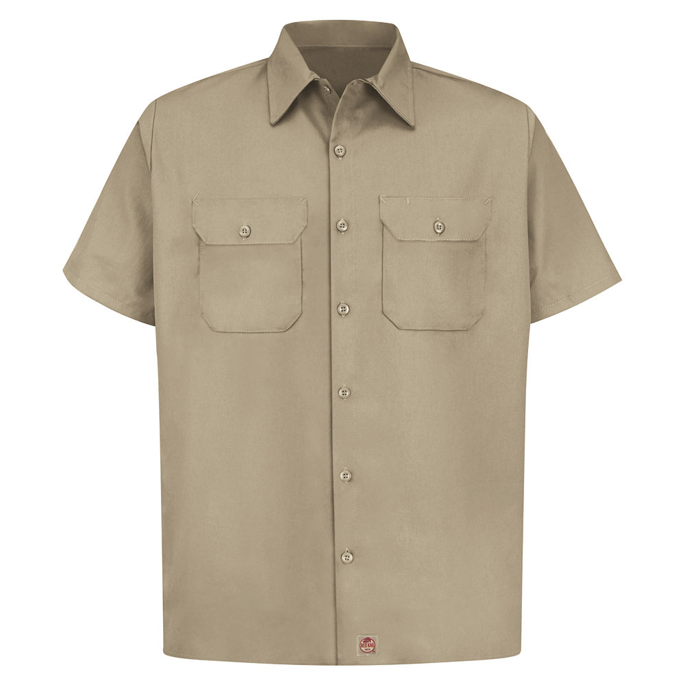 Red Kap Men's Utility Uniform Shirt ST62 - Khaki-eSafety Supplies, Inc