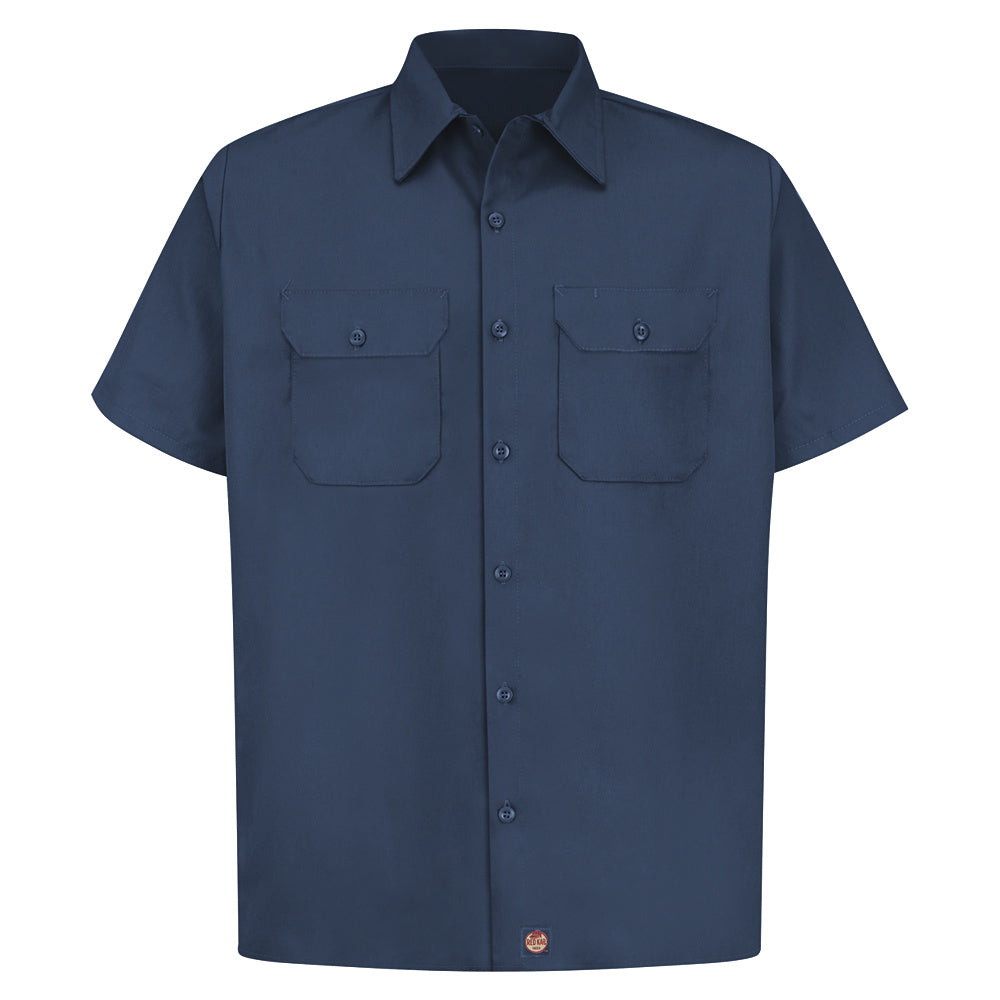 Red Kap Men's Utility Uniform Shirt ST62 - Navy-eSafety Supplies, Inc