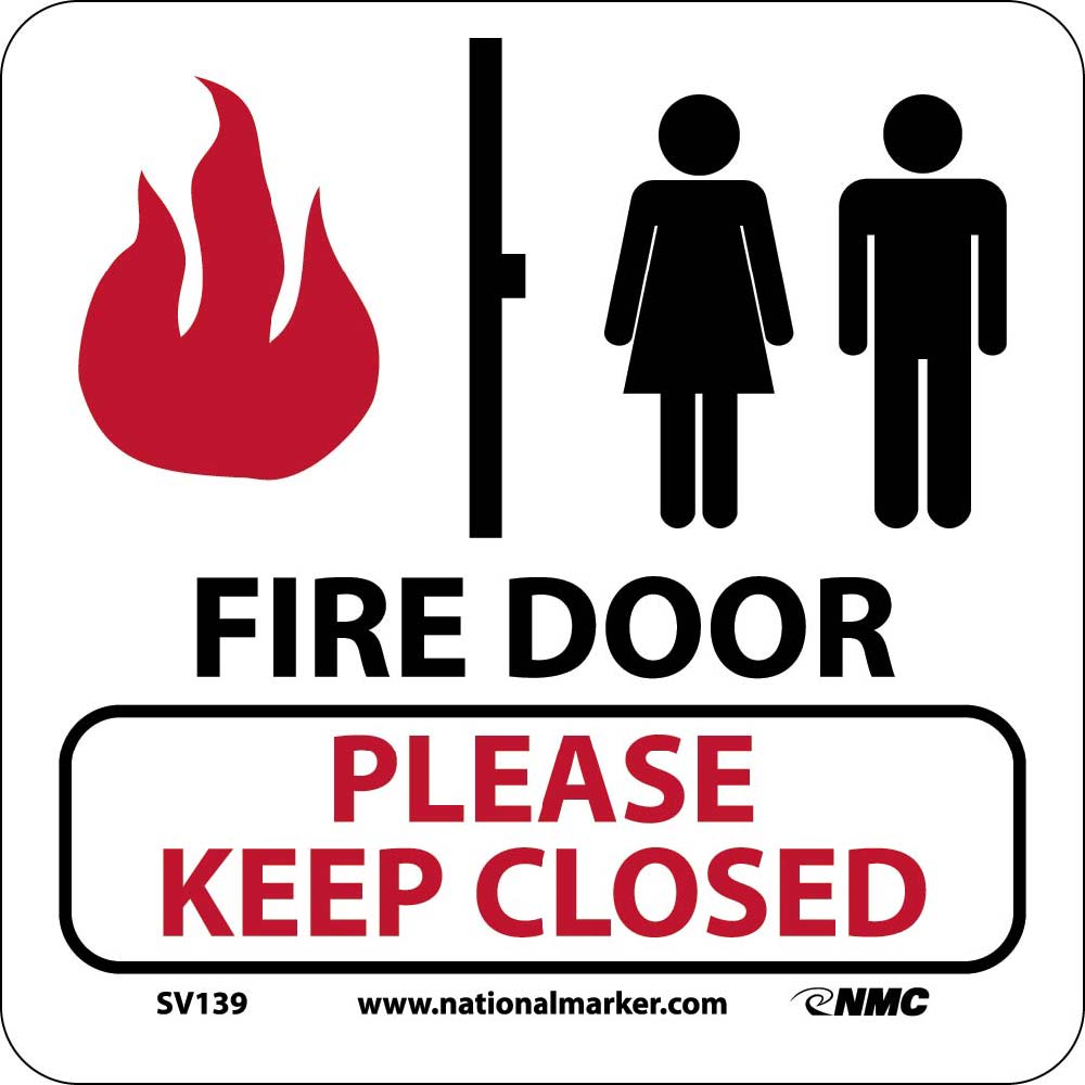 Fire Door Please Keep Closed Sign-eSafety Supplies, Inc