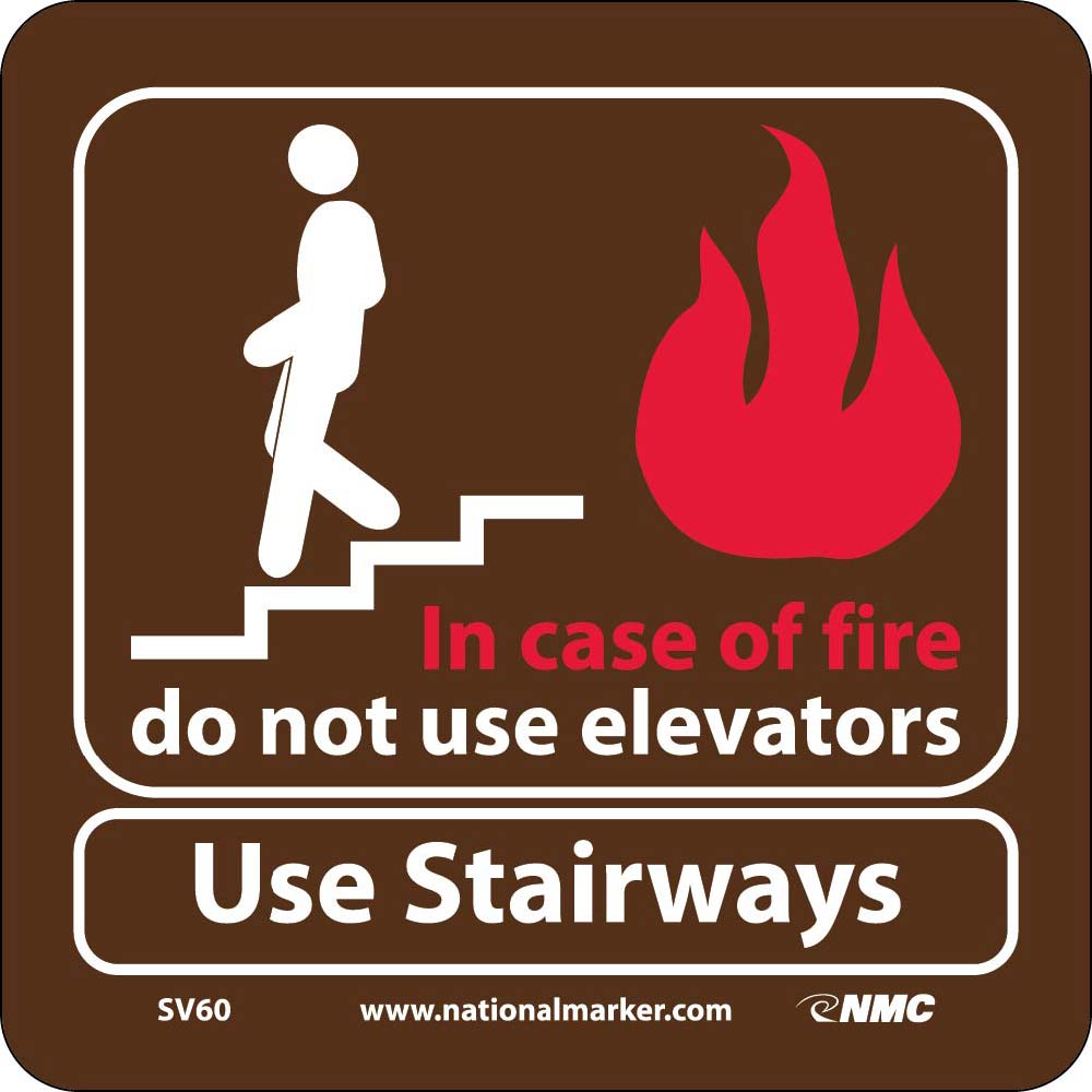 In Case Of Fire Do Not Use Elevators Sign-eSafety Supplies, Inc