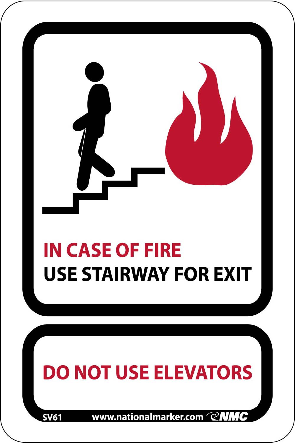 In Case Of Fire Use Stairway For Exit Sign-eSafety Supplies, Inc