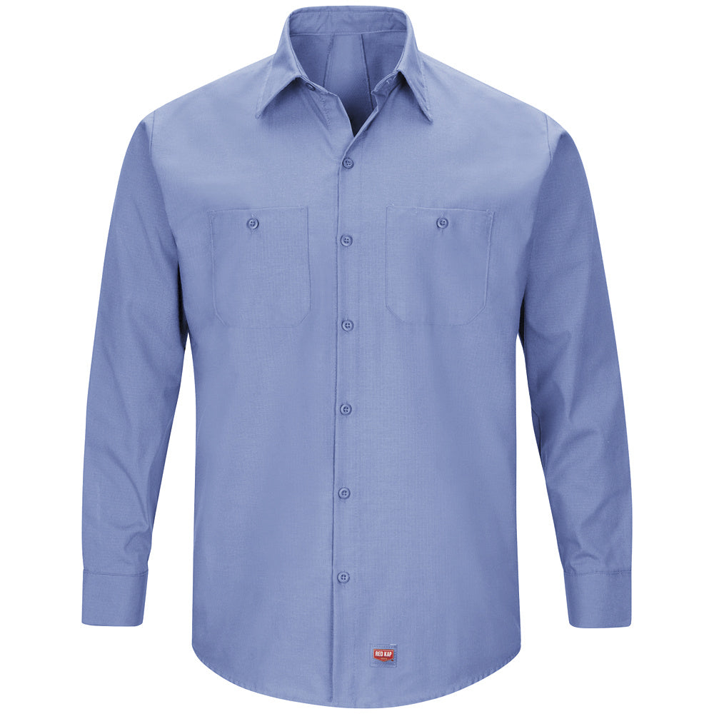 Red Kap Men's MIMIX™ Long SleeveWork Shirt SX10 - Light Blue-eSafety Supplies, Inc