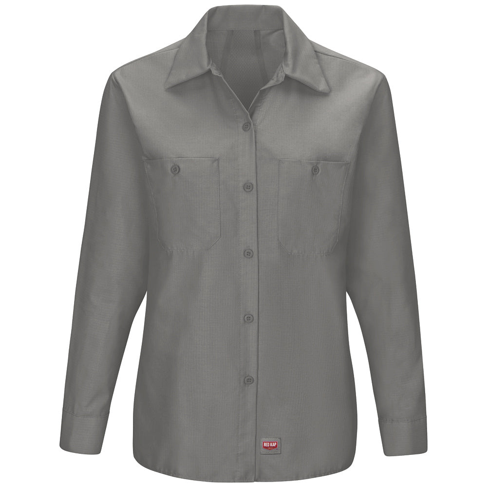 Red Kap Women's MIMIX™ Long Sleeve Work Shirt SX11 - Grey-eSafety Supplies, Inc