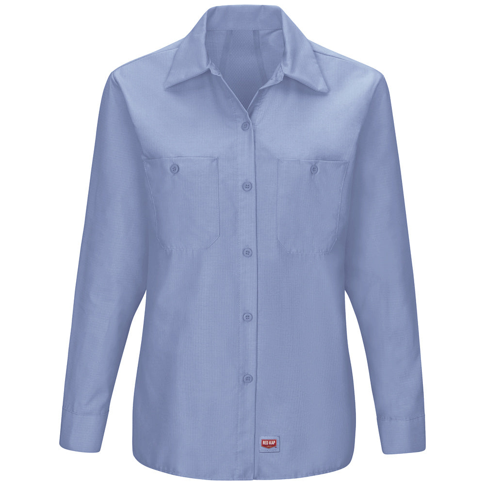 Red Kap Women's MIMIX™ Long Sleeve Work Shirt SX11 - Light Blue-eSafety Supplies, Inc