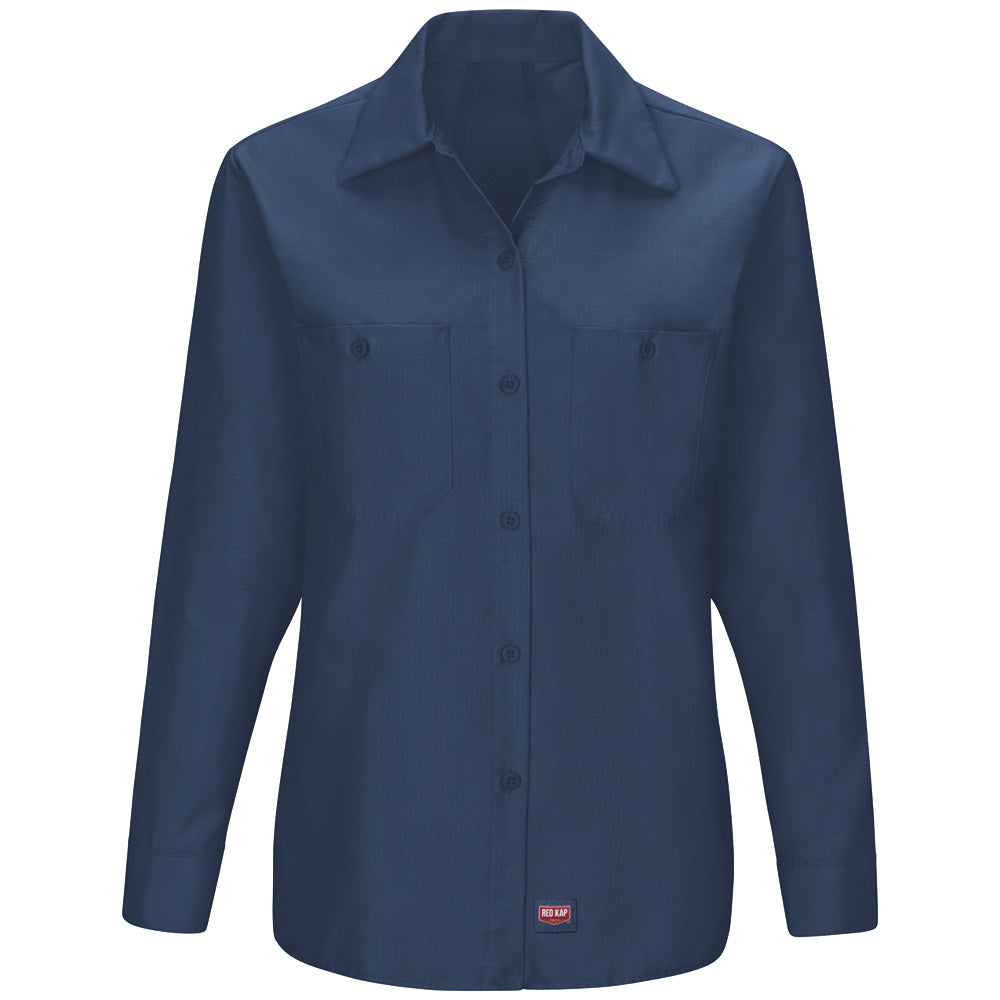 Red Kap Women's MIMIX™ Long Sleeve Work Shirt SX11 - Navy-eSafety Supplies, Inc