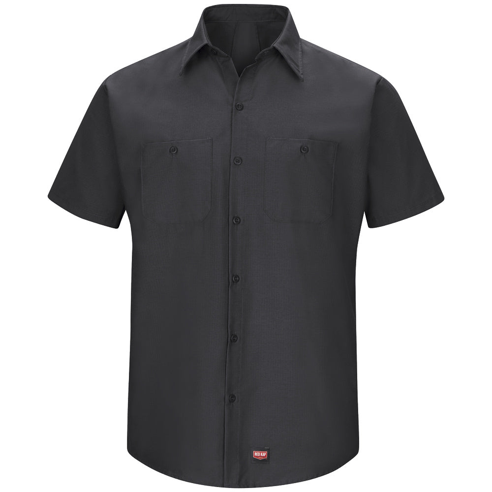 Red Kap Men's MIMIX™ Short Sleeve Work Shirt SX20 - Black-eSafety Supplies, Inc