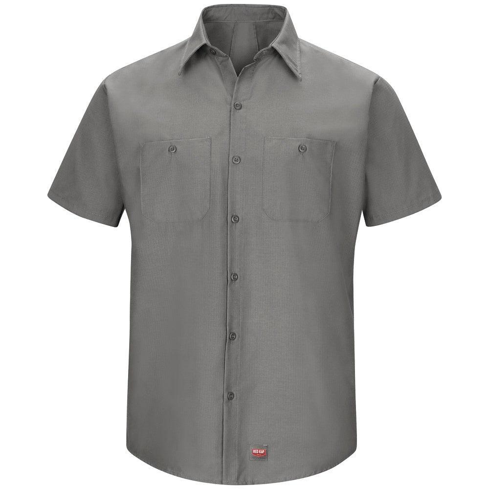 Red Kap Men's MIMIX™ Short Sleeve Work Shirt SX20 - Grey-eSafety Supplies, Inc