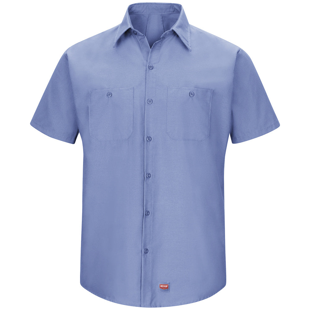 Red Kap Men's MIMIX™ Short Sleeve Work Shirt SX20 - Light Blue-eSafety Supplies, Inc