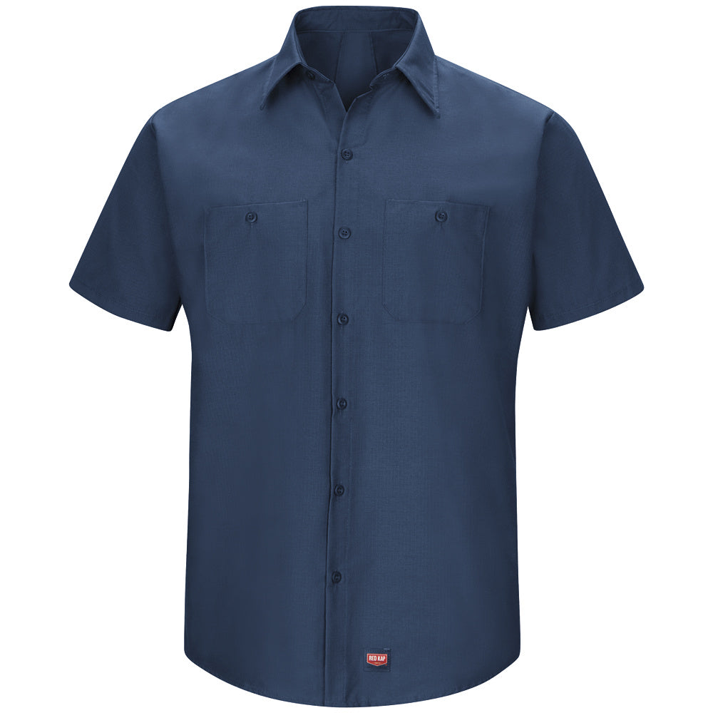Red Kap Men's MIMIX™ Short Sleeve Work Shirt SX20 - Navy-eSafety Supplies, Inc