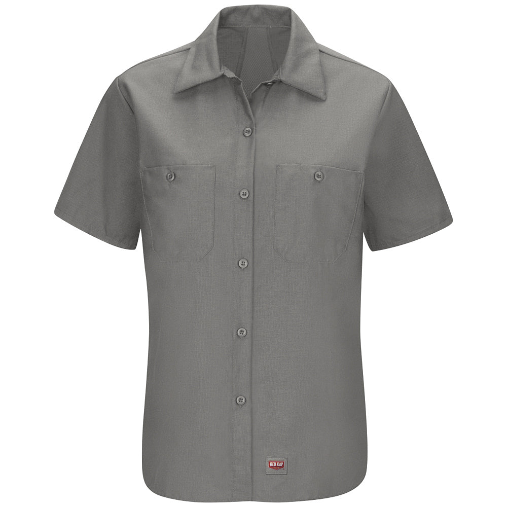 Red Kap Women's MIMIX™ Short Sleeve Work Shirt SX21 - Grey-eSafety Supplies, Inc