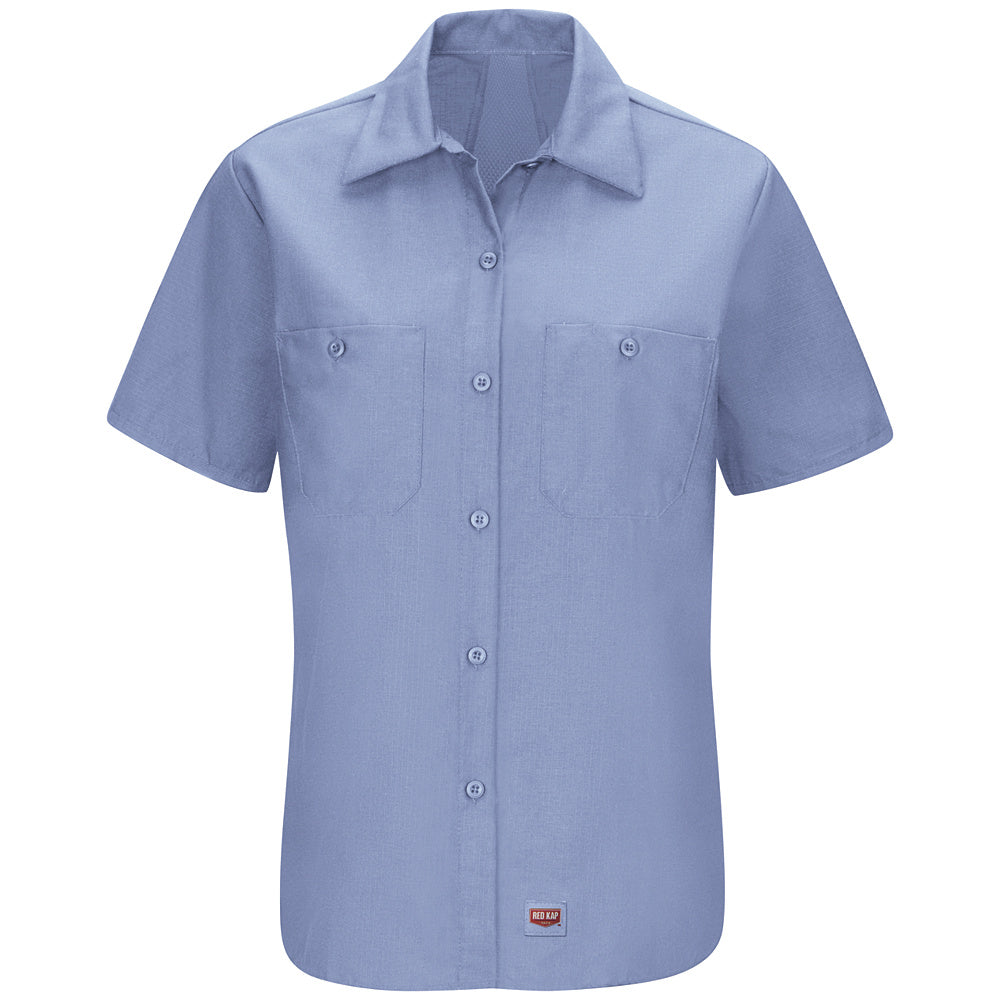 Red Kap Women's MIMIX™ Short Sleeve Work Shirt SX21 - Light Blue-eSafety Supplies, Inc