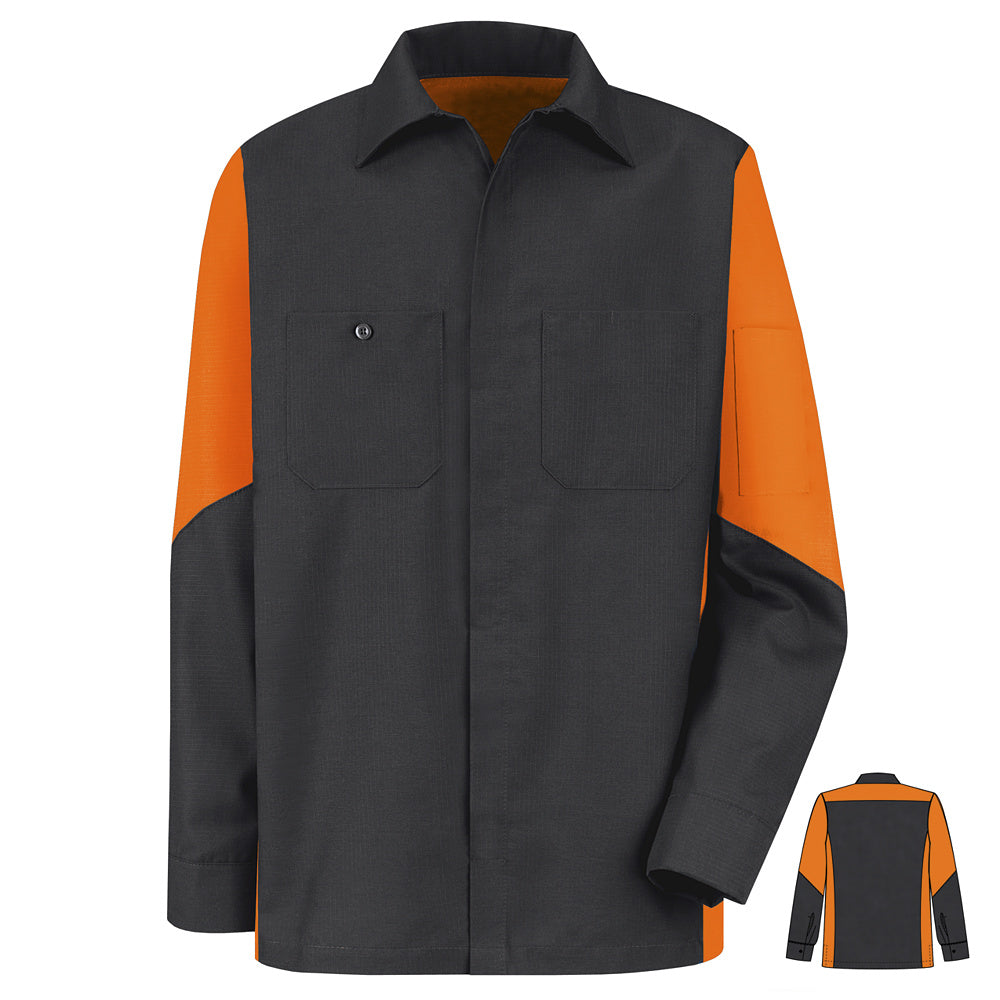 Red Kap Crew Shirt SY10 - Black / Orange-eSafety Supplies, Inc