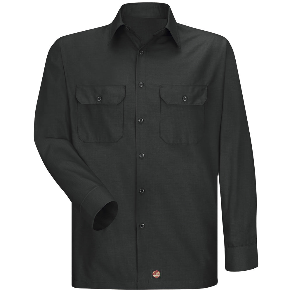 Red Kap Men's Solid Rip Stop Shirt SY50 - Black-eSafety Supplies, Inc