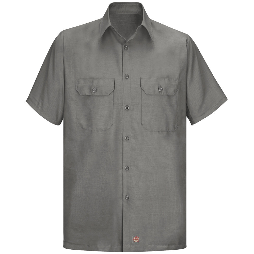 Red Kap Men's Solid Rip Stop Shirt SY60 - Grey-eSafety Supplies, Inc