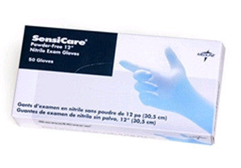 Medline - Sensicare - Ice Blue Nitrile Disposable Gloves - Box-eSafety Supplies, Inc