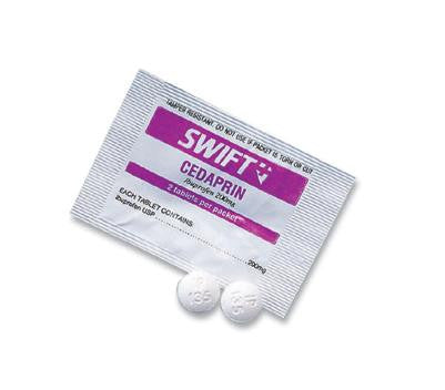Swift First Aid 2 Pack Cedaprin - 250 Packs Per Box-eSafety Supplies, Inc