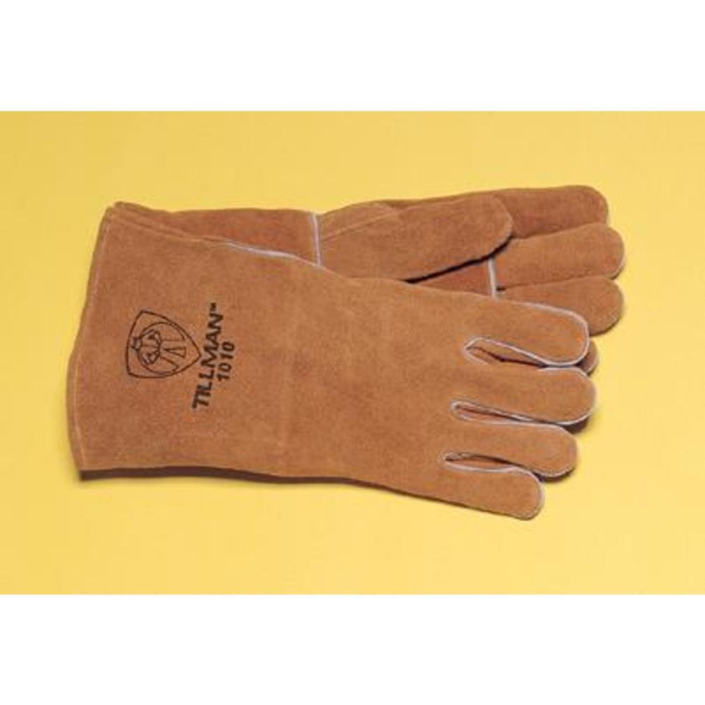 Tillman X-Large Brown Russet Shoulder Split Cowhide Leather Stick Welders Gloves With Kevlar Thread Locking Stitch-eSafety Supplies, Inc