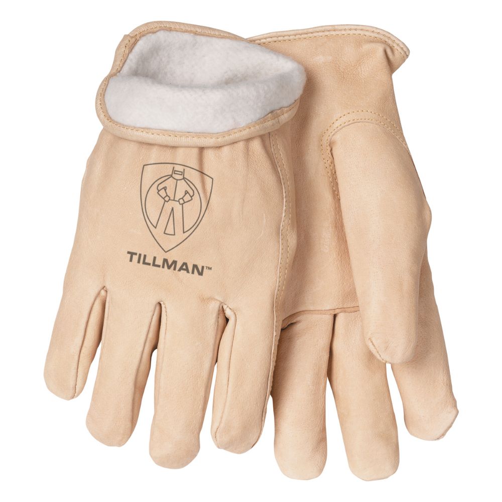 Tillman Pearl Pigskin Fleece Lined Cold Weather Gloves-eSafety Supplies, Inc