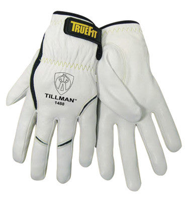 Tillman TrueFit Medium Top Grain Kevlar And Goatskin Super Premium Grade TIG Welders' Glove With Elastic Cuff, V Design Thumb And Hook And Loop Closure-eSafety Supplies, Inc