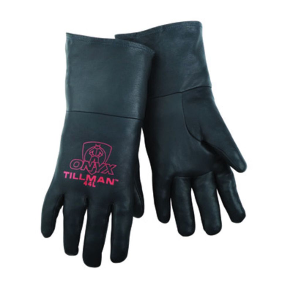 Tillman Black Leather TIG Welders Gloves With Kevlar Sewn Stitching (Carded)-eSafety Supplies, Inc