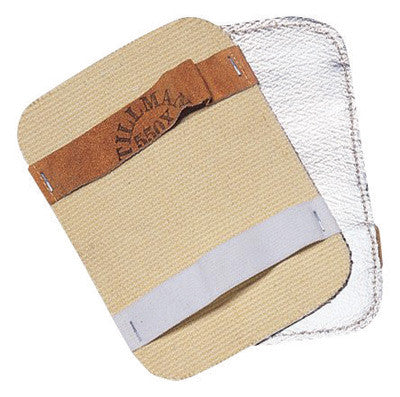 Tillman 5 1/2" X 7 1/2" Silver And Tan Aluminized Rayon Goldengard Heat Resistant Backhand Pad-eSafety Supplies, Inc