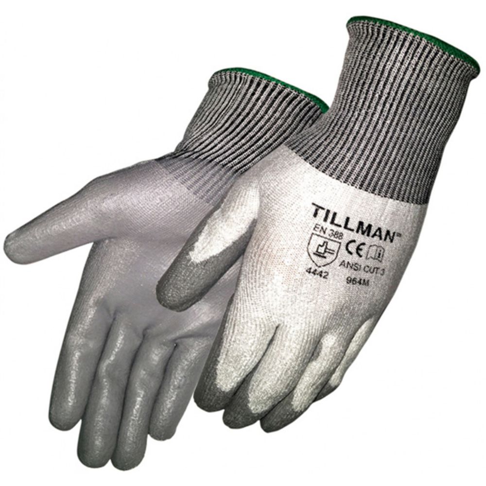 Tillman Medium Polyethylene Cut Resistant Gloves With Gray Polyurethane Palm Coating-eSafety Supplies, Inc