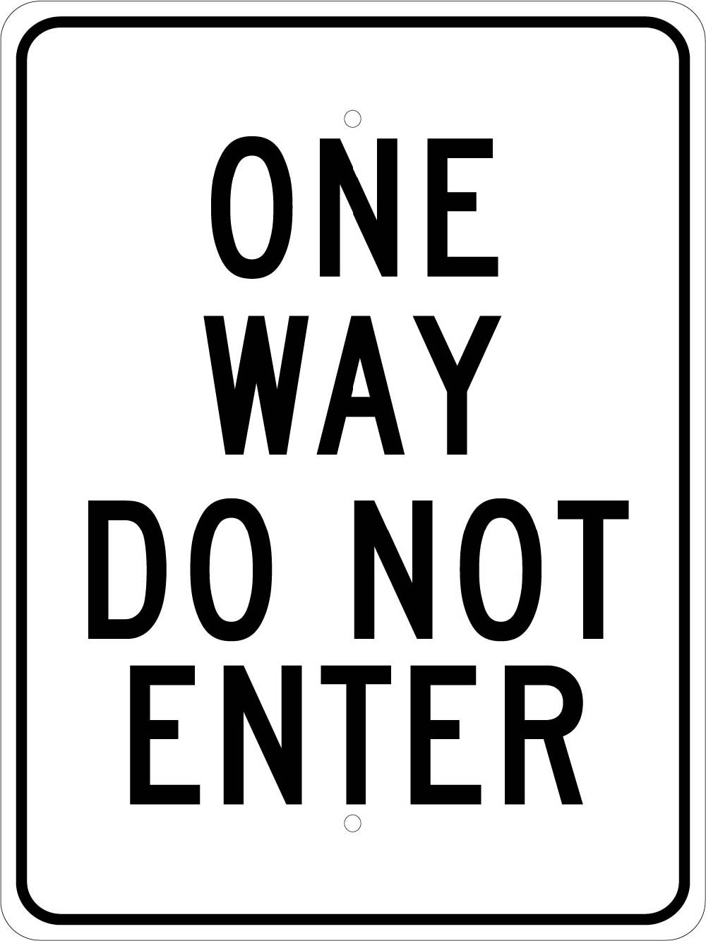 One Way Do Not Enter Sign-eSafety Supplies, Inc