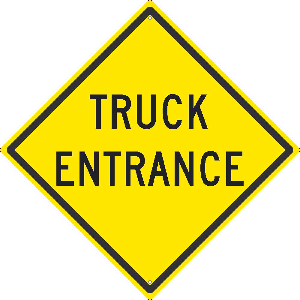 Truck Entrance Traffic Sign-eSafety Supplies, Inc