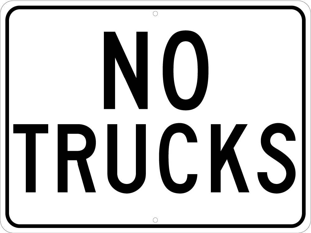 No Trucks Sign-eSafety Supplies, Inc