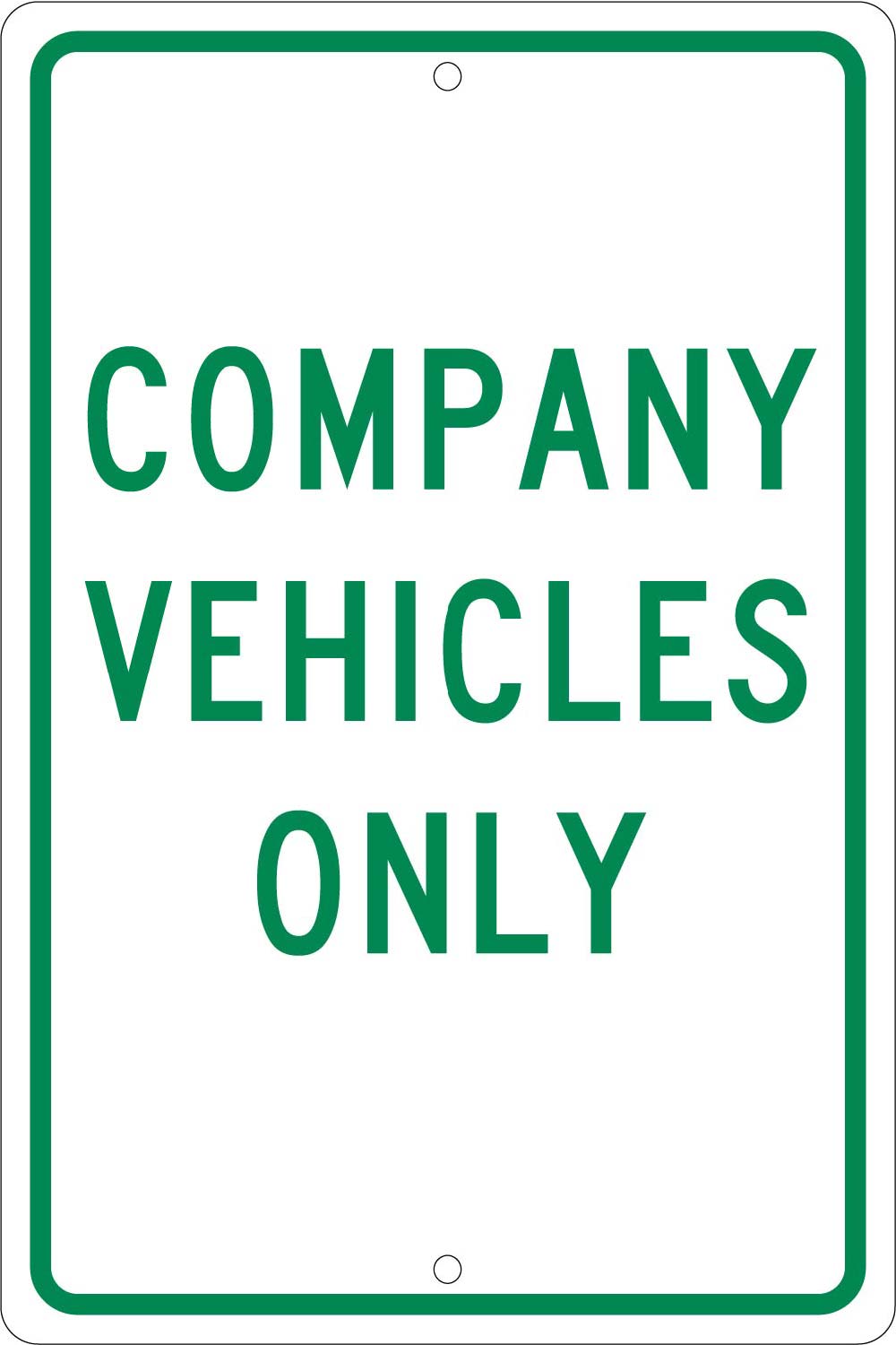 Company Vehicles Only Sign-eSafety Supplies, Inc