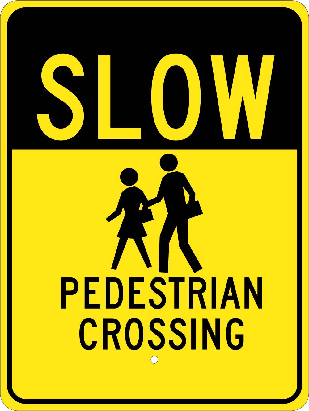 Slow Pedestrian Crossing Sign-eSafety Supplies, Inc