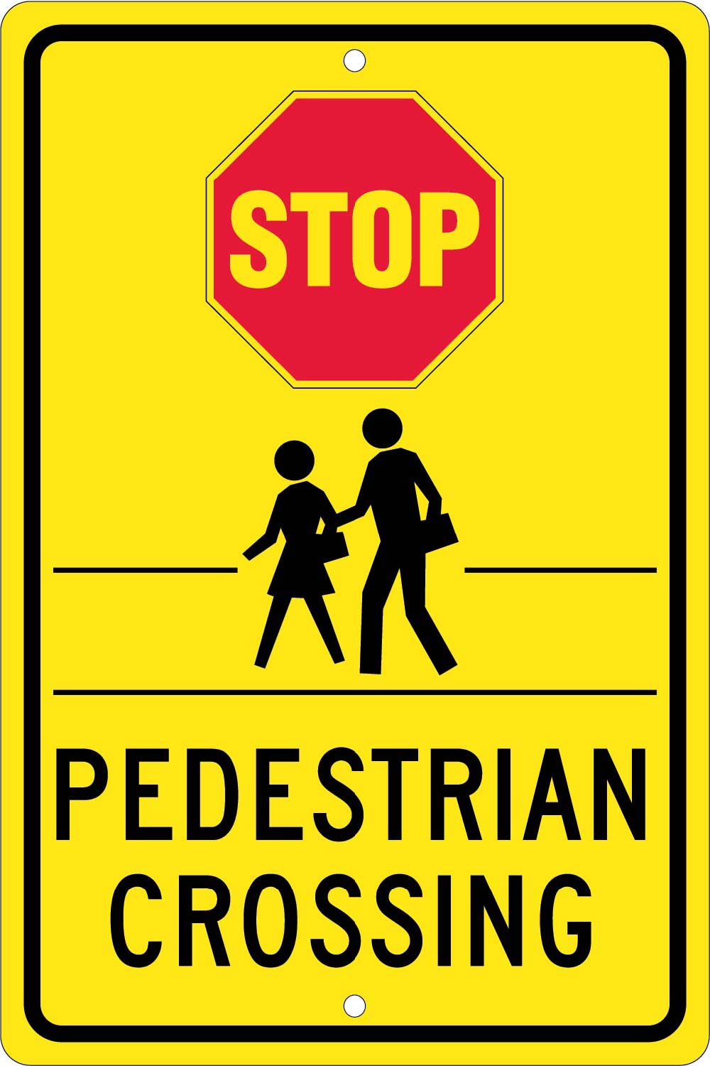 Stop Pedestrian Crossing Sign-eSafety Supplies, Inc