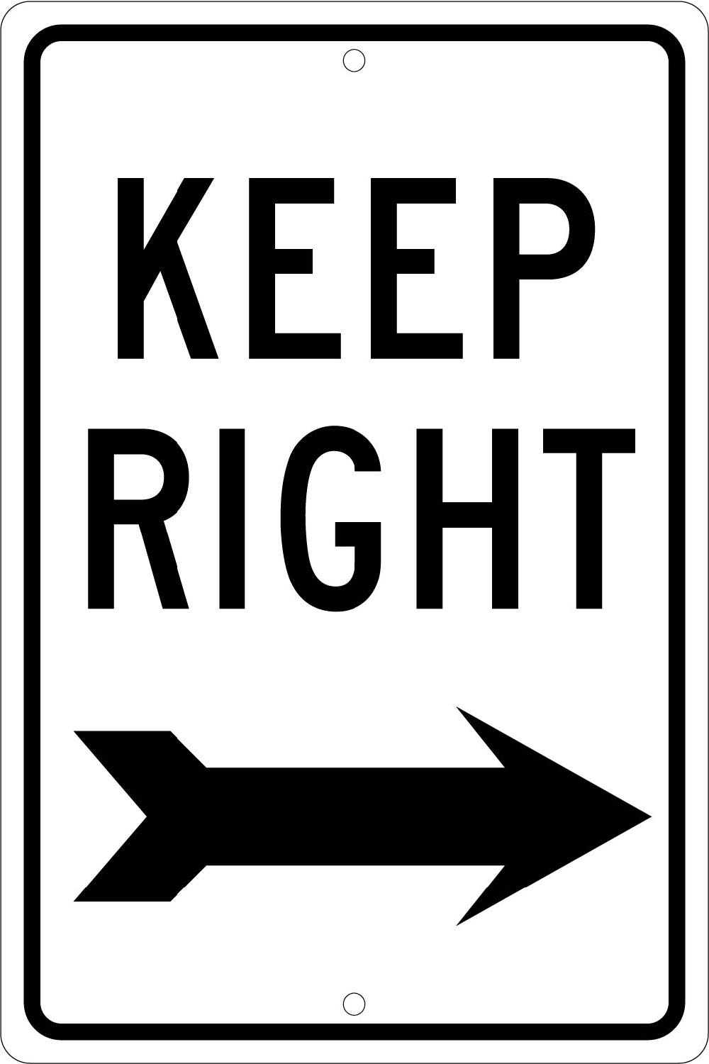 Keep Right Sign-eSafety Supplies, Inc