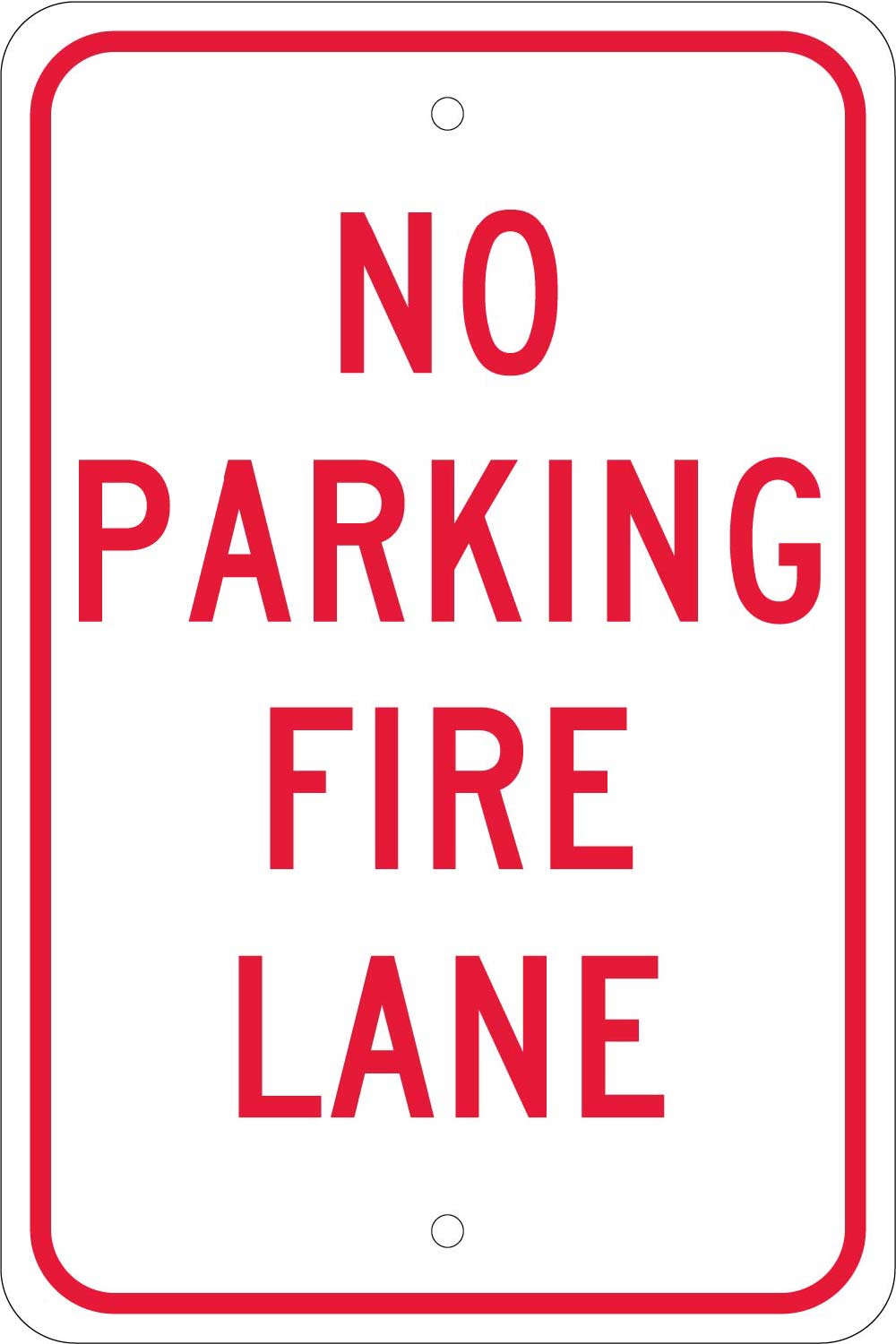 No Parking Fire Lane Sign-eSafety Supplies, Inc