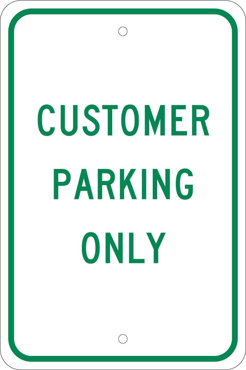 Customer Parking Only Sign-eSafety Supplies, Inc