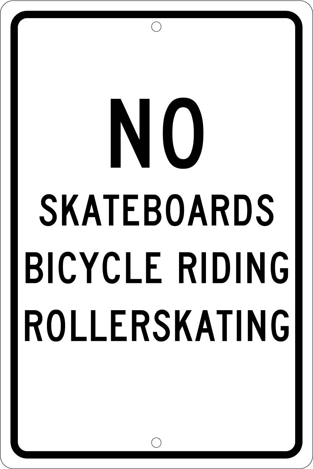 No Skateboards Bicycle Riding Rollerskating Sign-eSafety Supplies, Inc