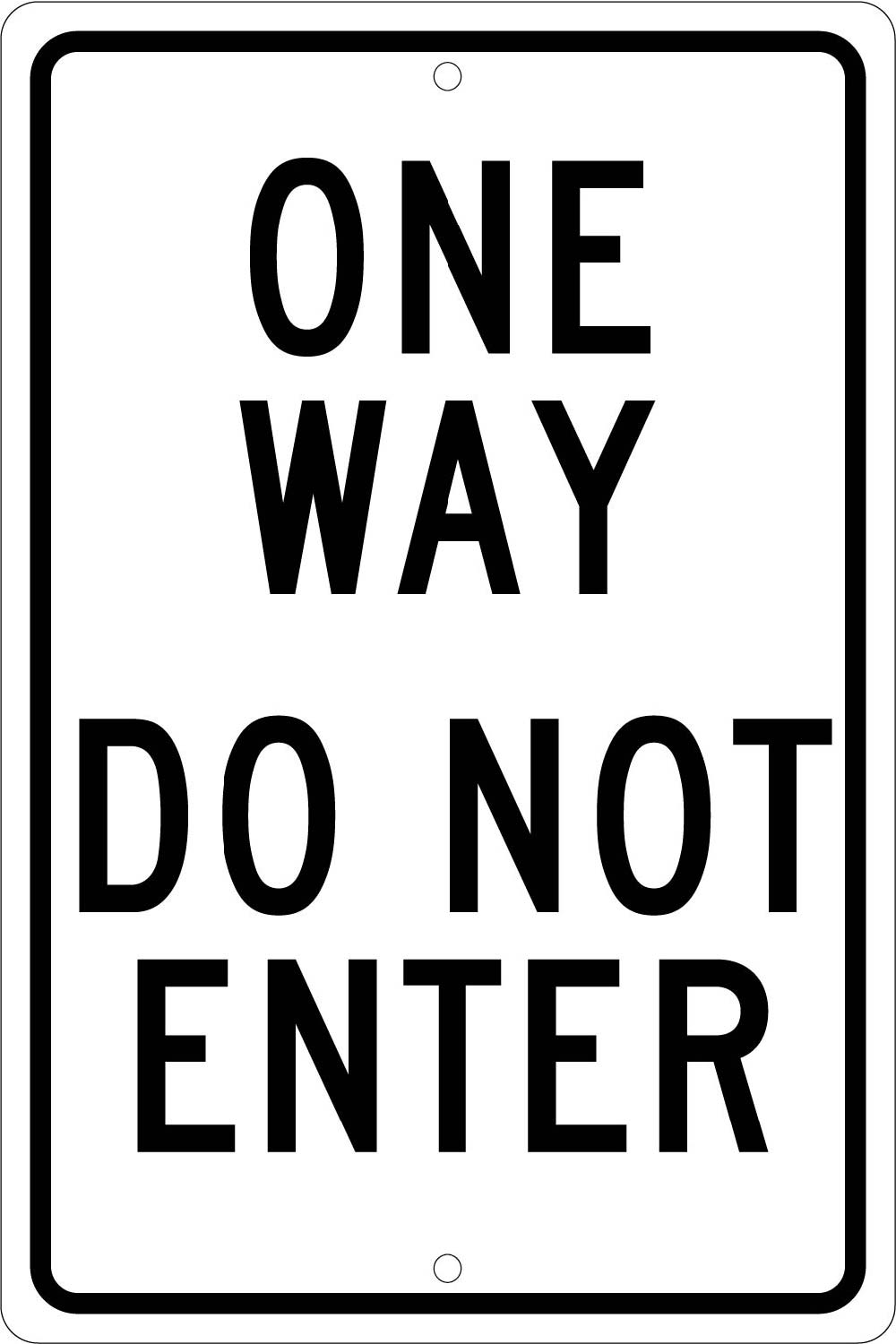 One Way Do Not Enter Sign-eSafety Supplies, Inc