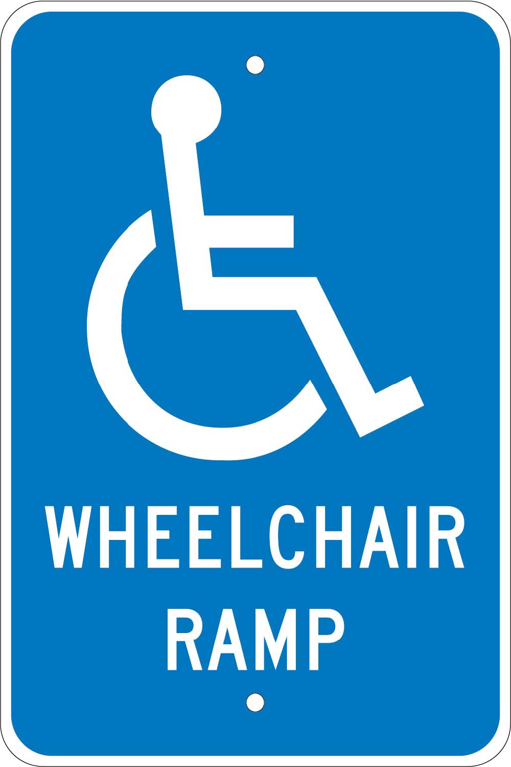Wheelchair Ramp Sign-eSafety Supplies, Inc