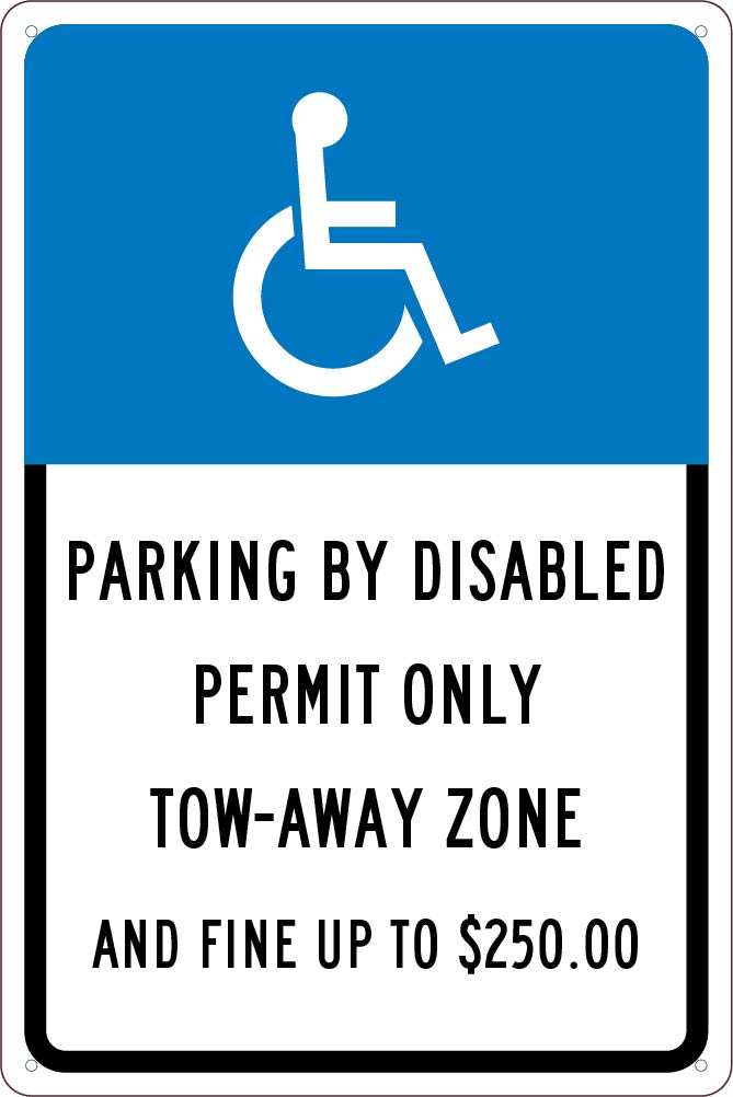 State Handicapped Parking Tow Away Zone Florida Sign-eSafety Supplies, Inc