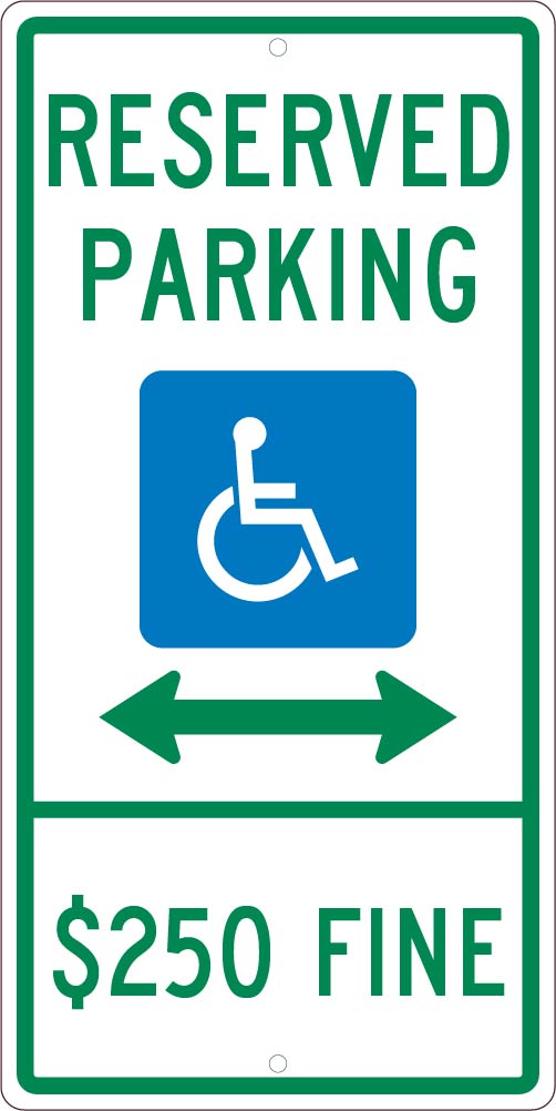 State Handicapped Reserved Parking Illinois Sign-eSafety Supplies, Inc