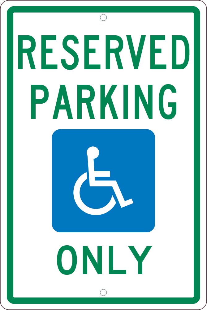 State Handicapped Reserved Parking Michigan Sign-eSafety Supplies, Inc