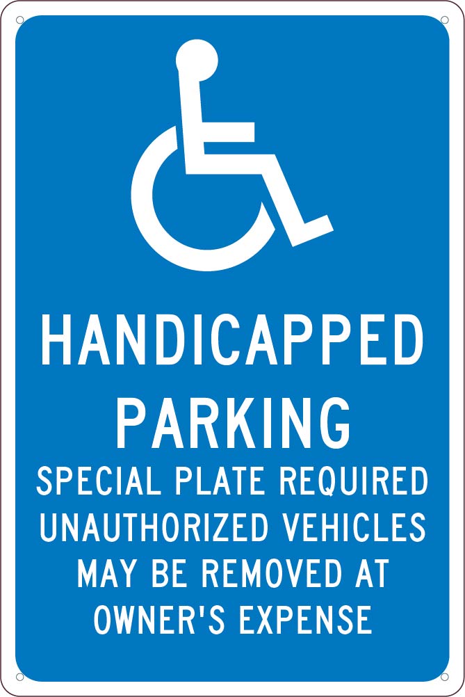 State Handicapped Reserved Parking Sign Massachusetts-eSafety Supplies, Inc