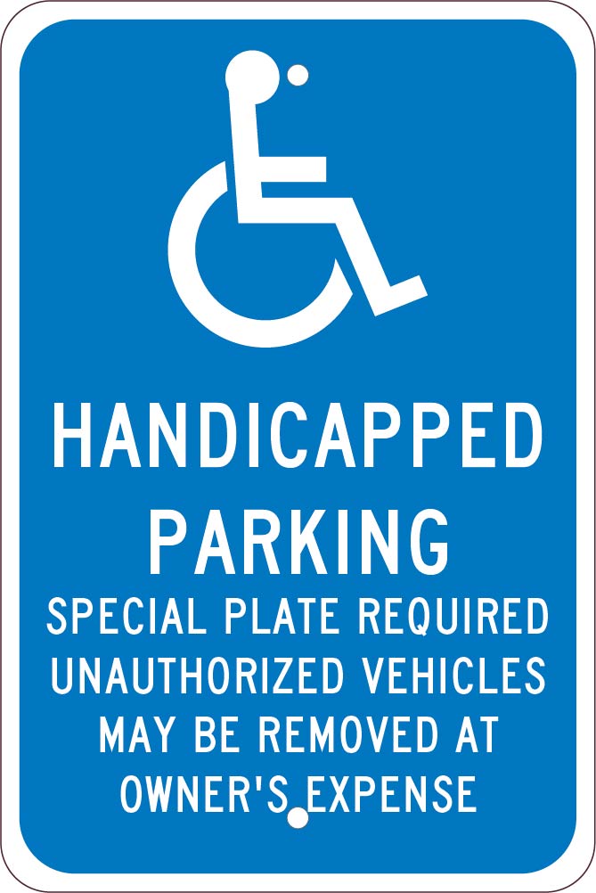 State Handicapped Reserved Parking Sign Massachusetts-eSafety Supplies, Inc