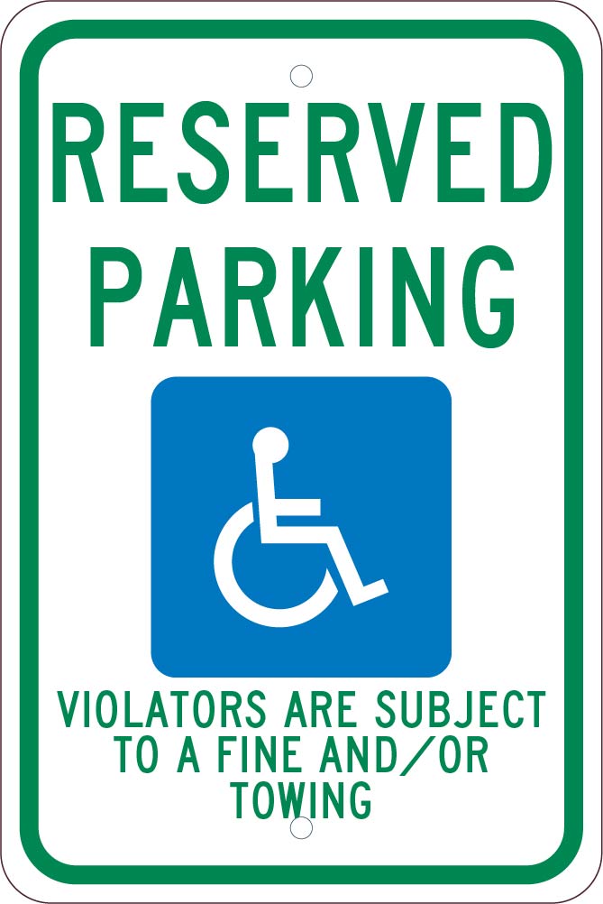 State Handicapped Reserved Parking Sign New Mexico-eSafety Supplies, Inc