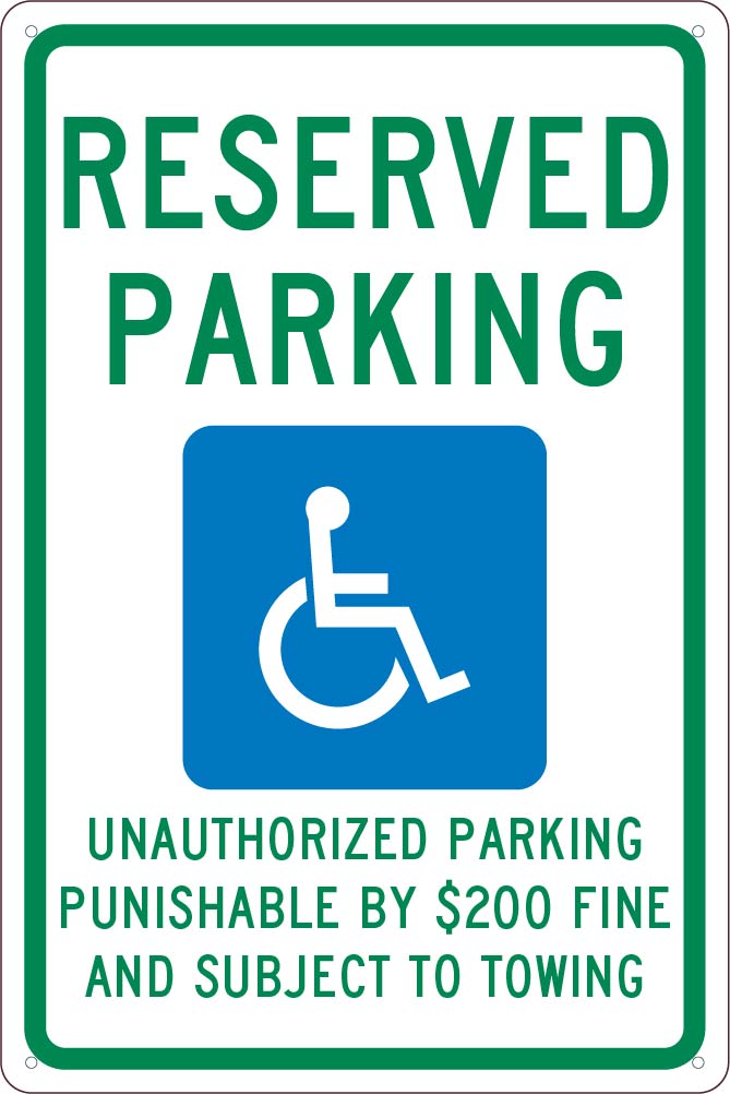 State Handicapped Reserved Parking Sign Tennessee-eSafety Supplies, Inc