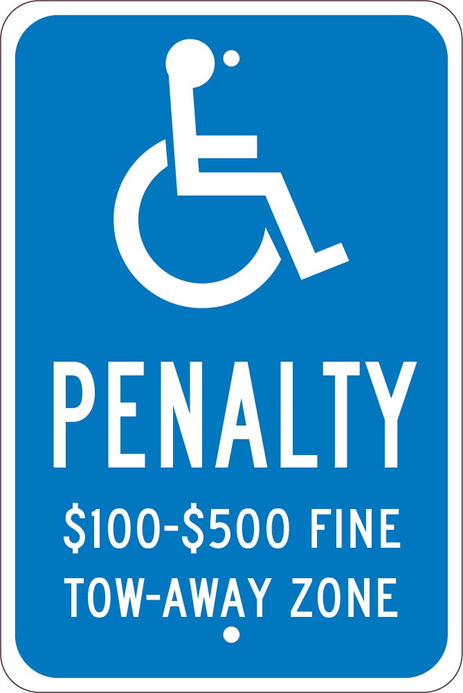 State Handicapped Reserved Parking Sign Virginia-eSafety Supplies, Inc